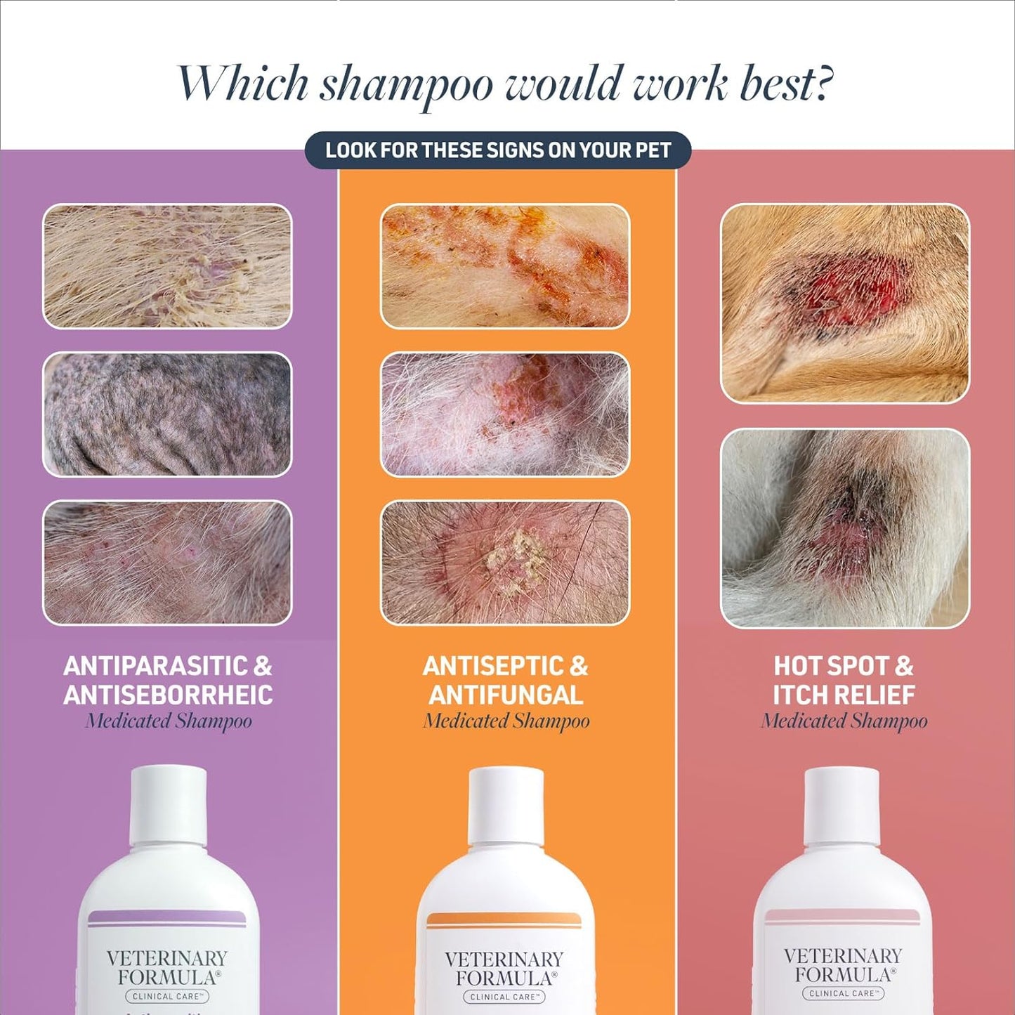 Veterinary Formula Antiseptic & Antifungal Medicated Shampoo 473ml