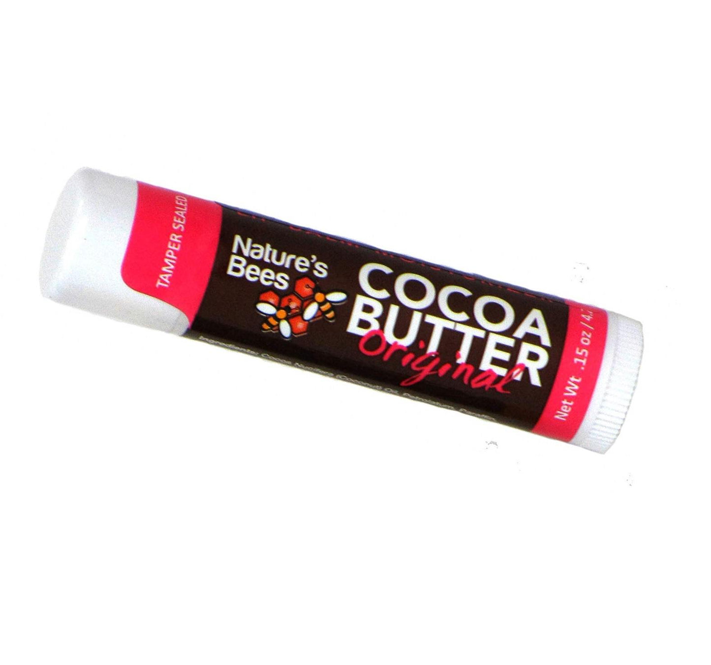 Nature's Bees, Cocoa Butter Lip Balm, Lip Moisturizer Treatment, Original
