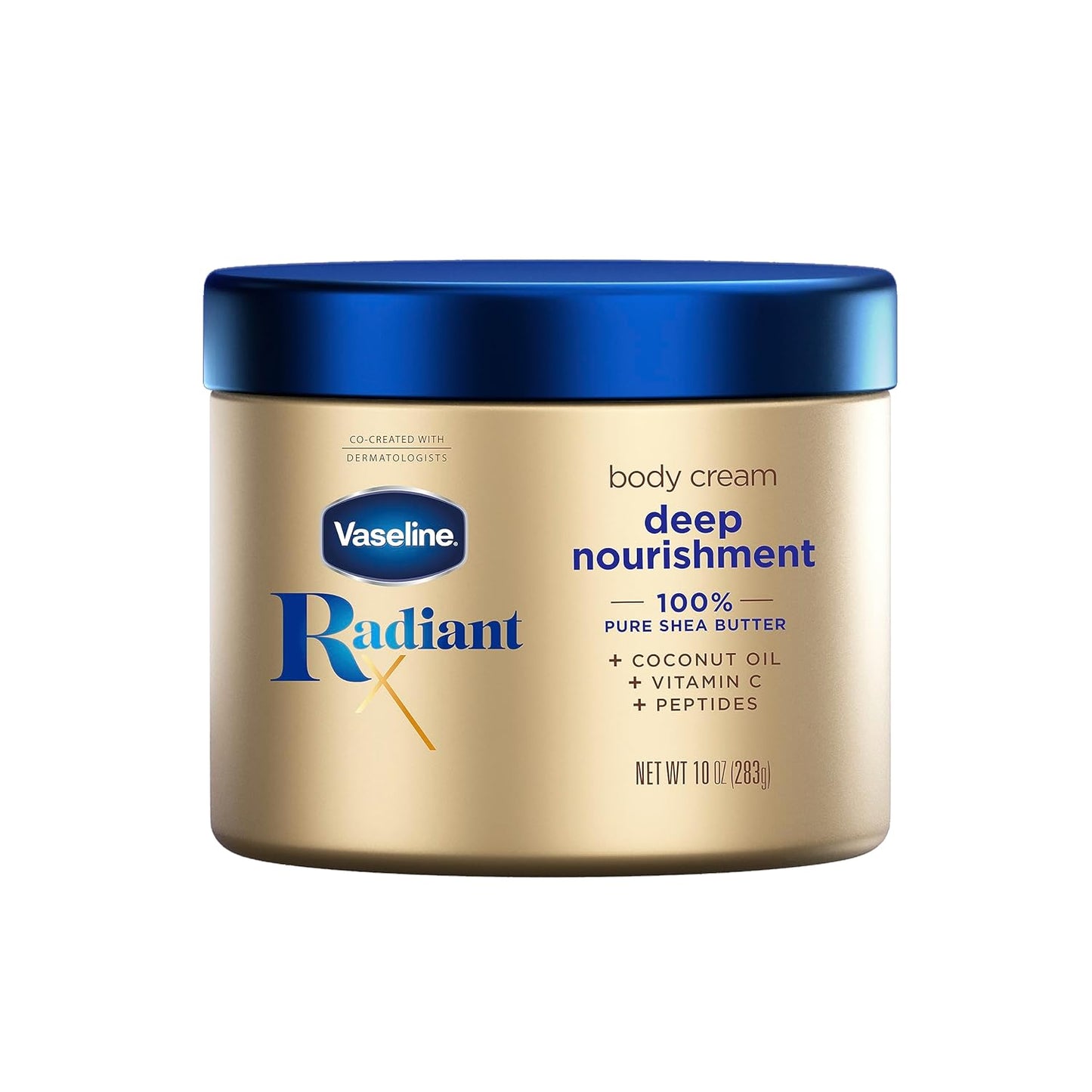 Vaseline Radiant X Deep Nourishment Body Cream, 283 g / 10 oz.