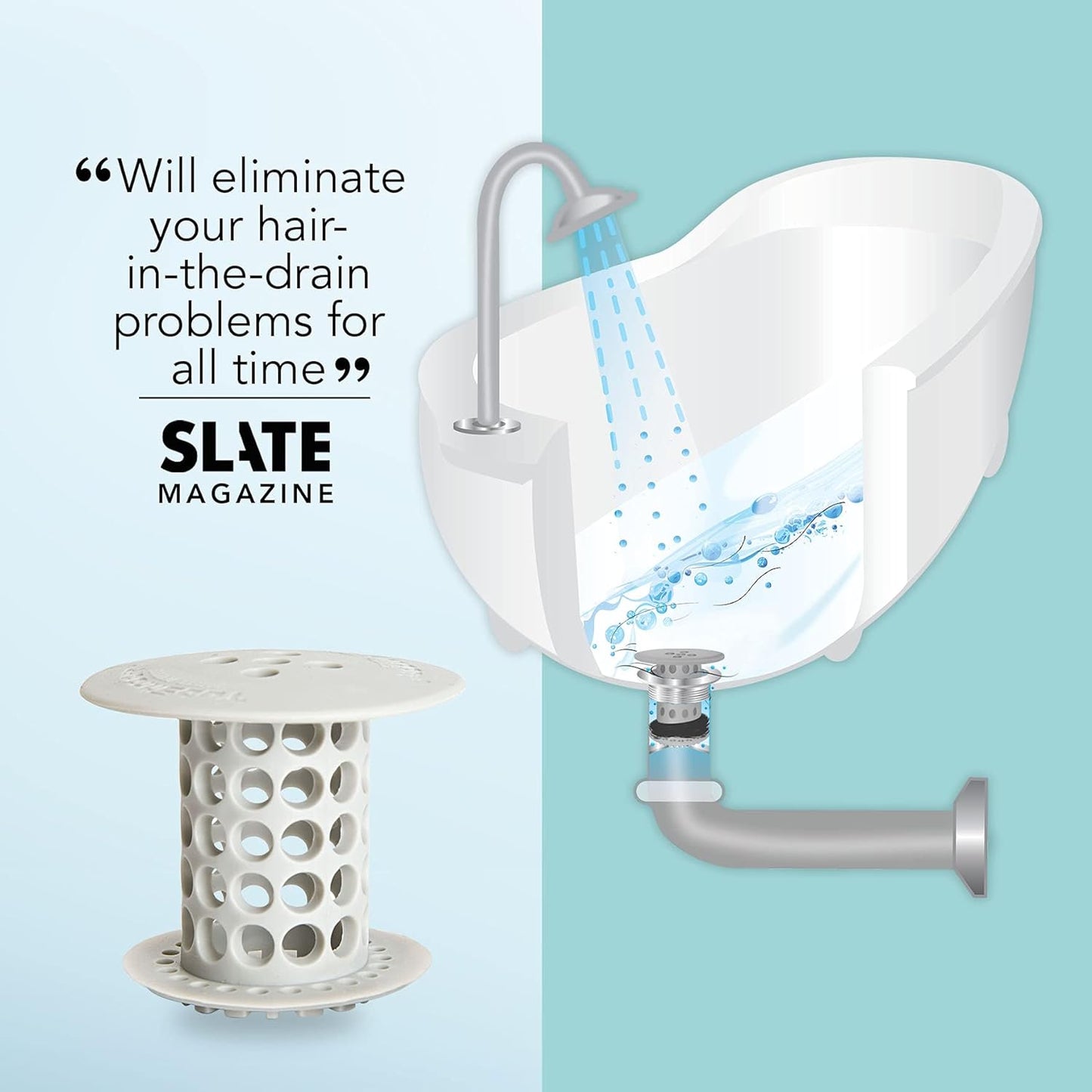 Tub Shroom Strainer Hair Catcher 1.5 Inch 1.75 Inch