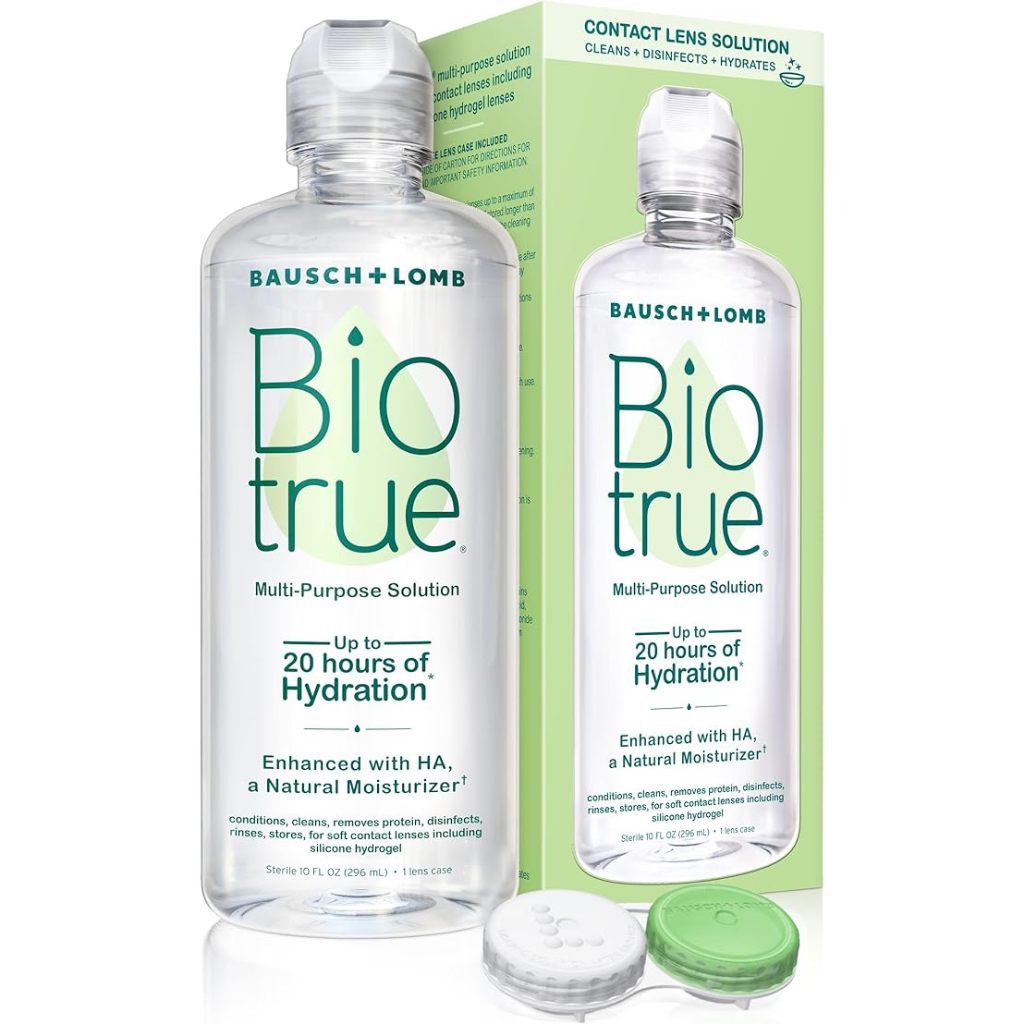 EXP 08/2025 Bausch + Lomb Biotrue Multi-Purpose Solution And Natural Moisturizer 10 fl oz / 296mL