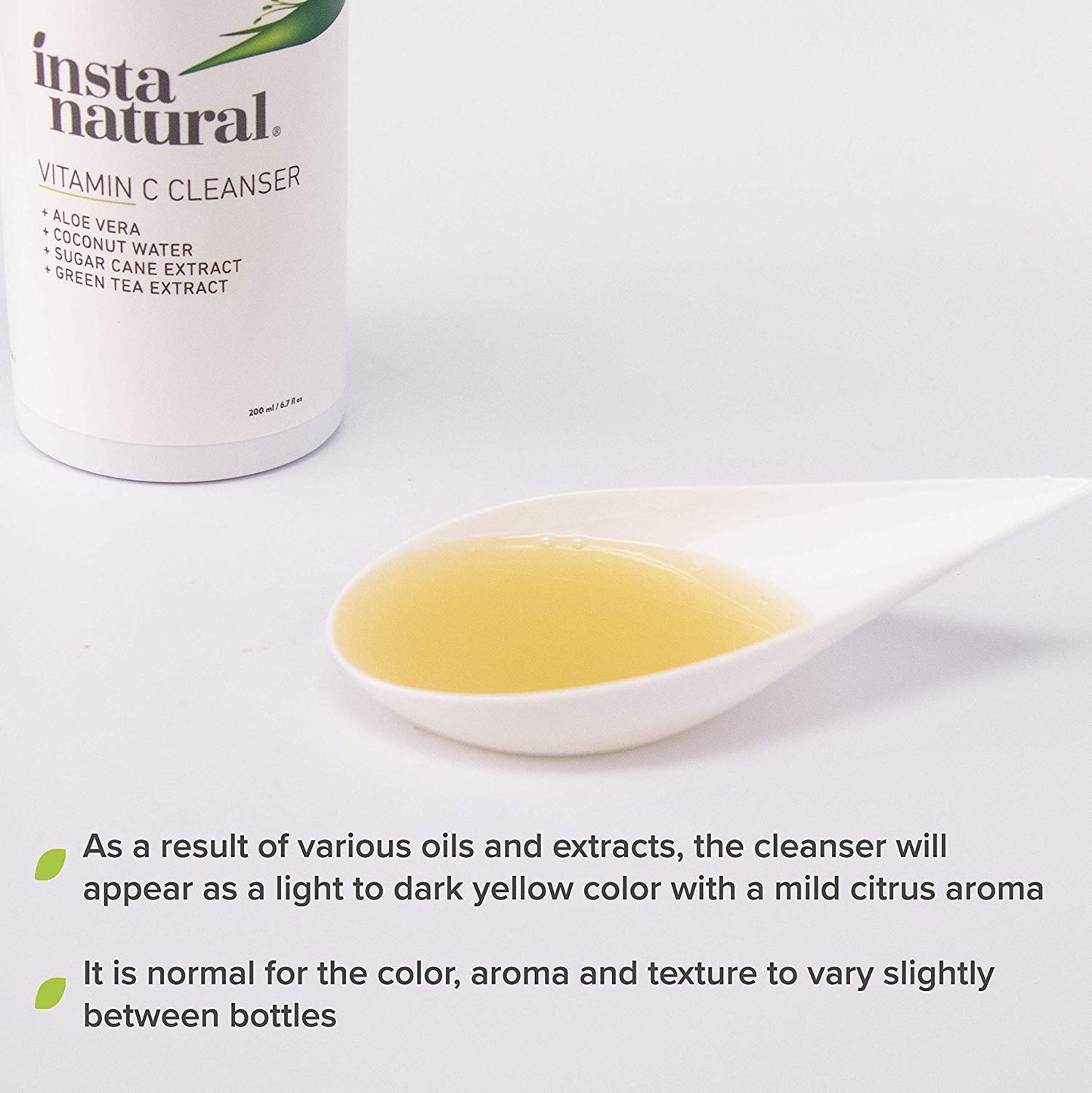 InstaNatural Vitamin C Facial Cleanser, Anti Aging, Exfoliating Gel Face Wash, 6.7 fl.oz / 200ml
