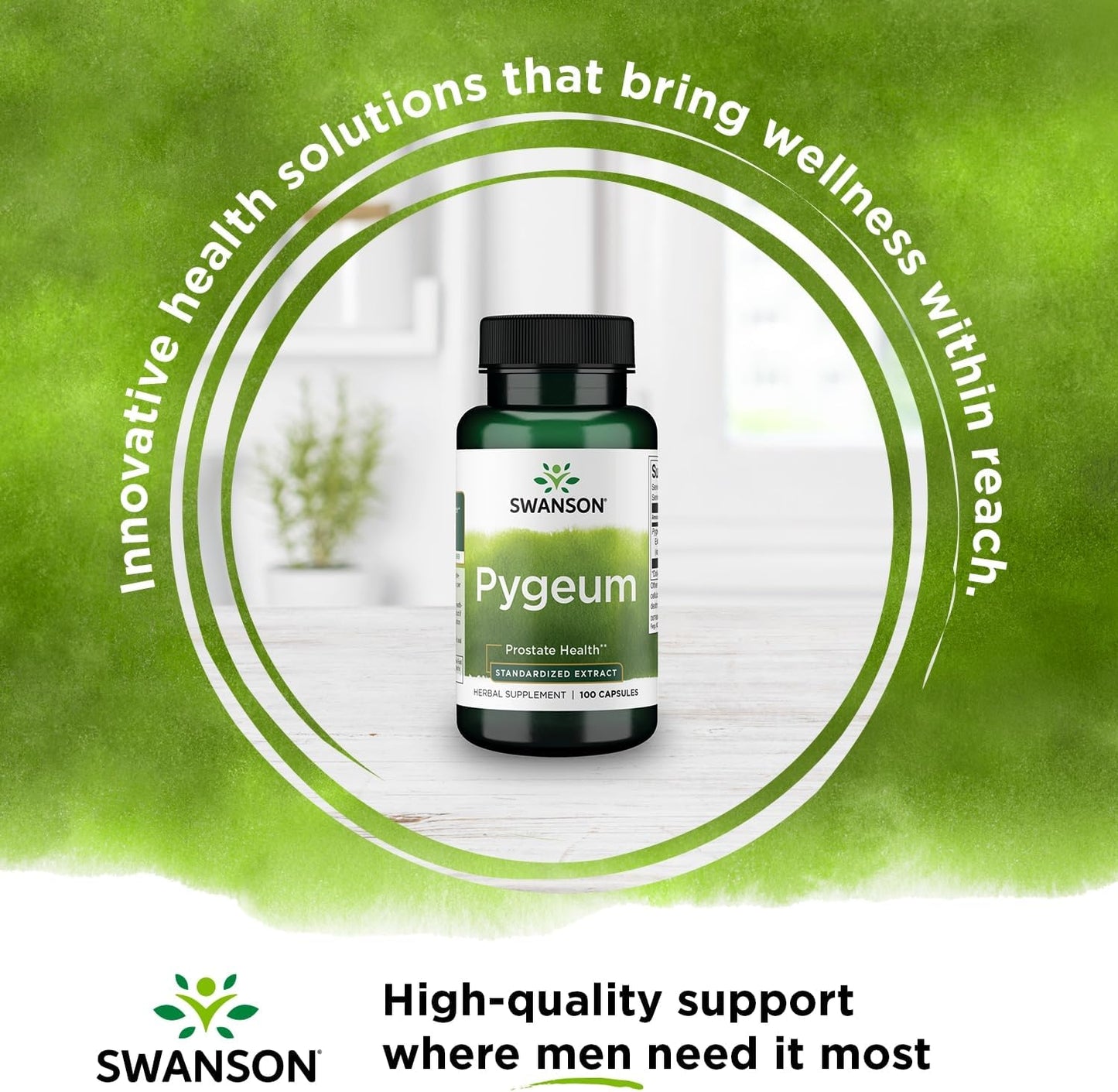 Swanson Pygeum Standardized Extract Herbal Supplement 100 Capsules