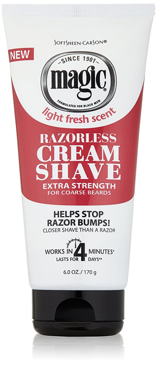 Softsheen Carson Magic Razorless Shave Cream Extra Strength, 6 oz