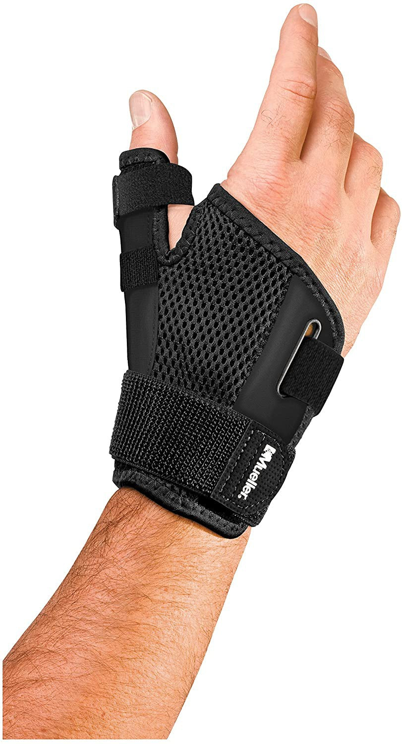 Mueller Reversible Thumb Stabilizer, Black, One Size Fits Most