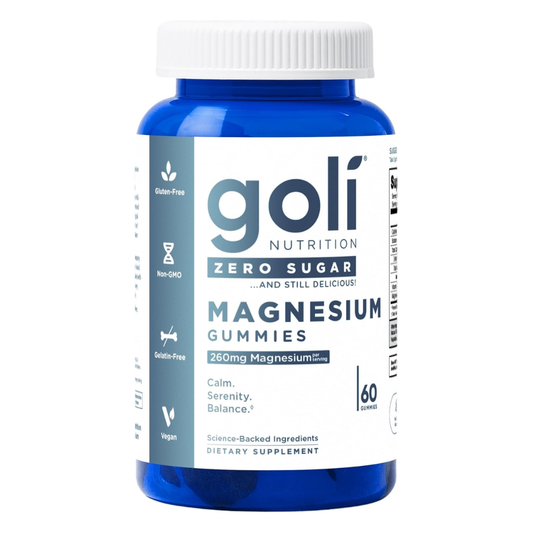 Goli Nutrition Zero Sugar Magnesium 260 mg, 60 Gummies