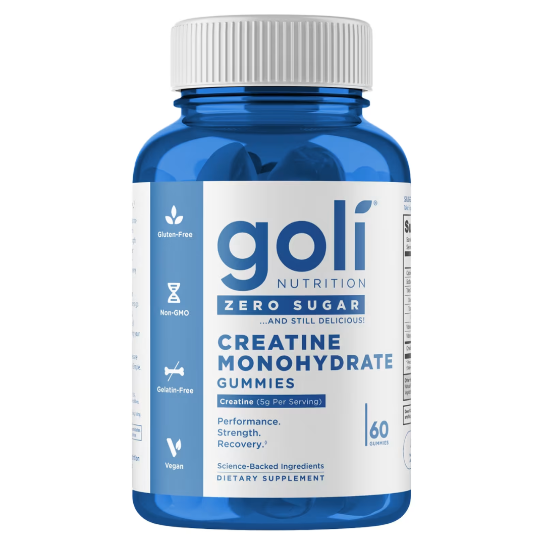 Goli Nutrition Zero Sugar Creatine Monohydrate 5 g, 60 Gummies