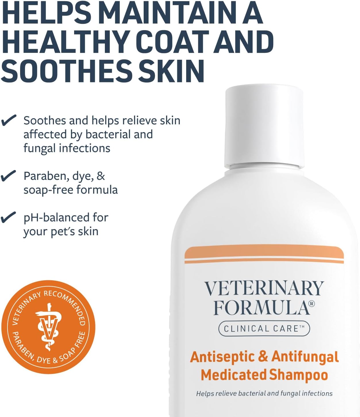 Veterinary Formula Antiseptic & Antifungal Medicated Shampoo 473ml