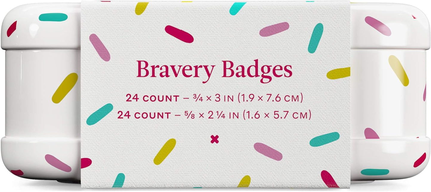 Welly Bravery Badges Assorted Flex Fabric Bandages 48 Count (WLY1071)