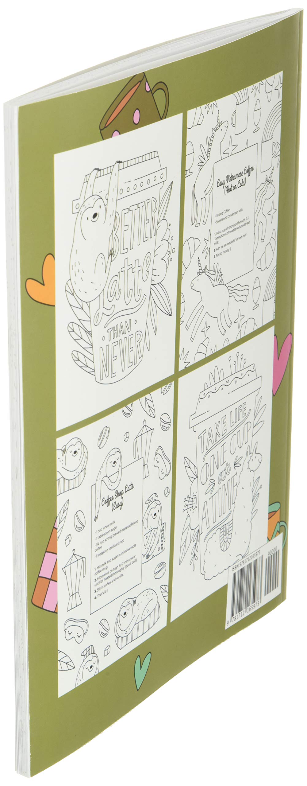 Coffee Animals Coloring Book: A Fun Coloring Gift Book for Coffee Lovers & Adults Relaxation with Stress Relieving Animal Designs, Funny Coffee Quotes and Easy Coffee Recipes
