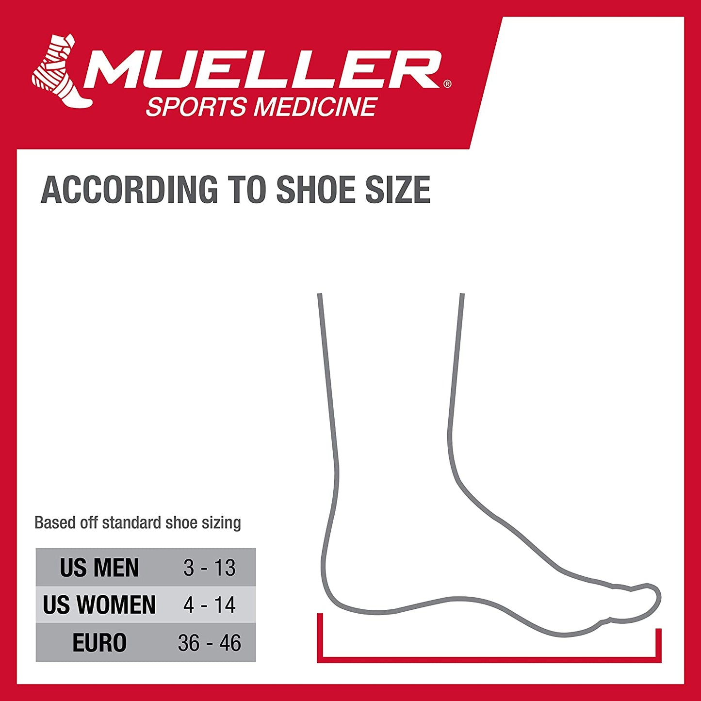 Mueller Adjustable Ankle Stabilizer, Supports Injury Recovery (4 IN 1), Maximum