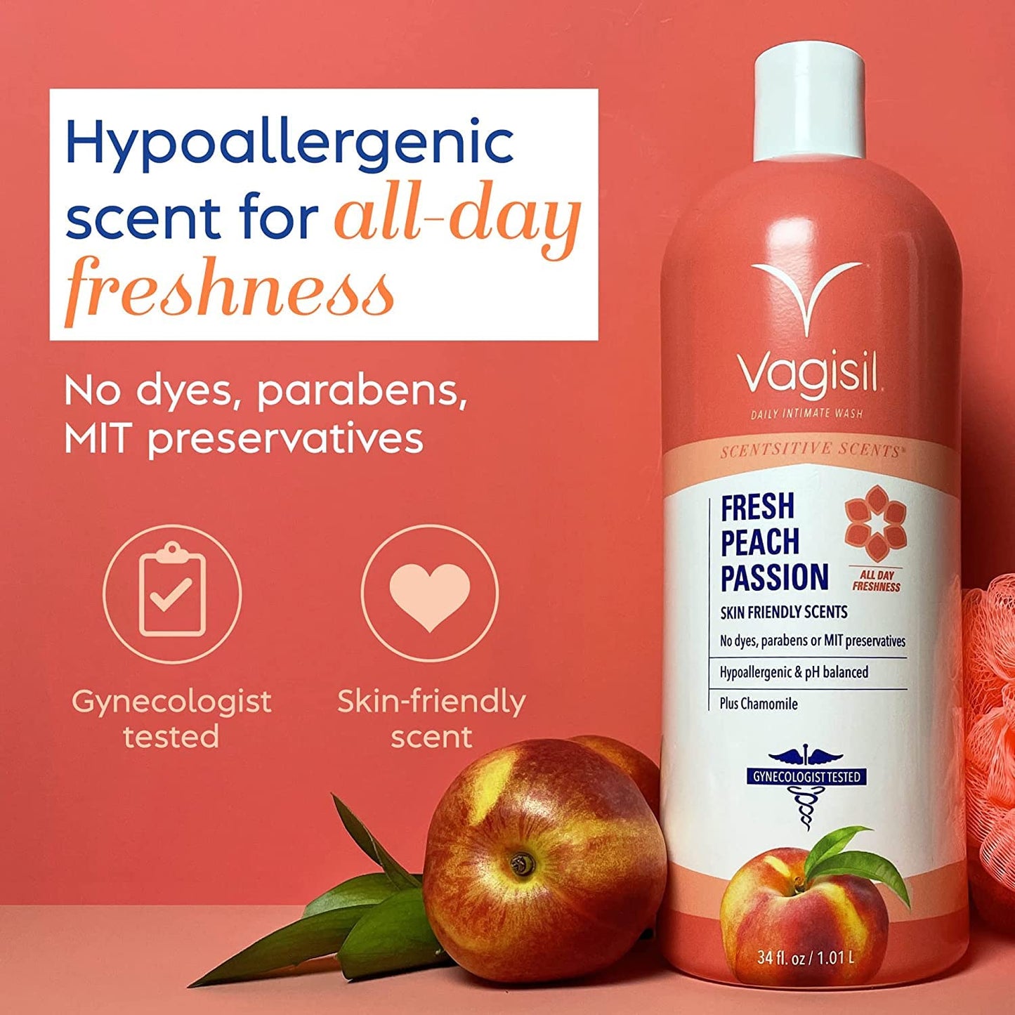 Vagisil Daily Intimate Wash All day pHreshness 34 fl oz / 1.01 Liter