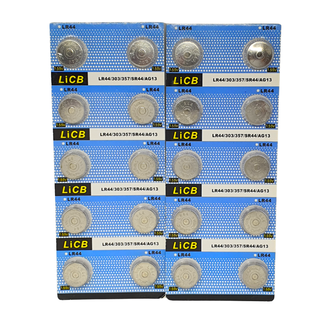 LiCB LR44 AG13 357 303 SR44 Battery 1.5V Button Coin Cell Batteries (20 Pack)
