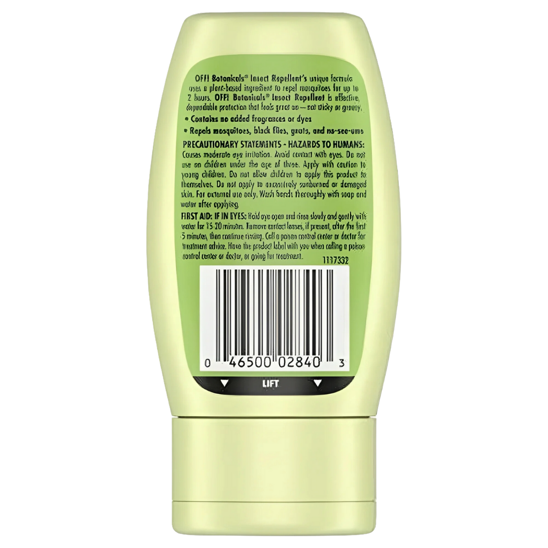 Off Botanicals Insect Plant-Based Repellent Unscented Lotion, 4 fl oz / 118mL