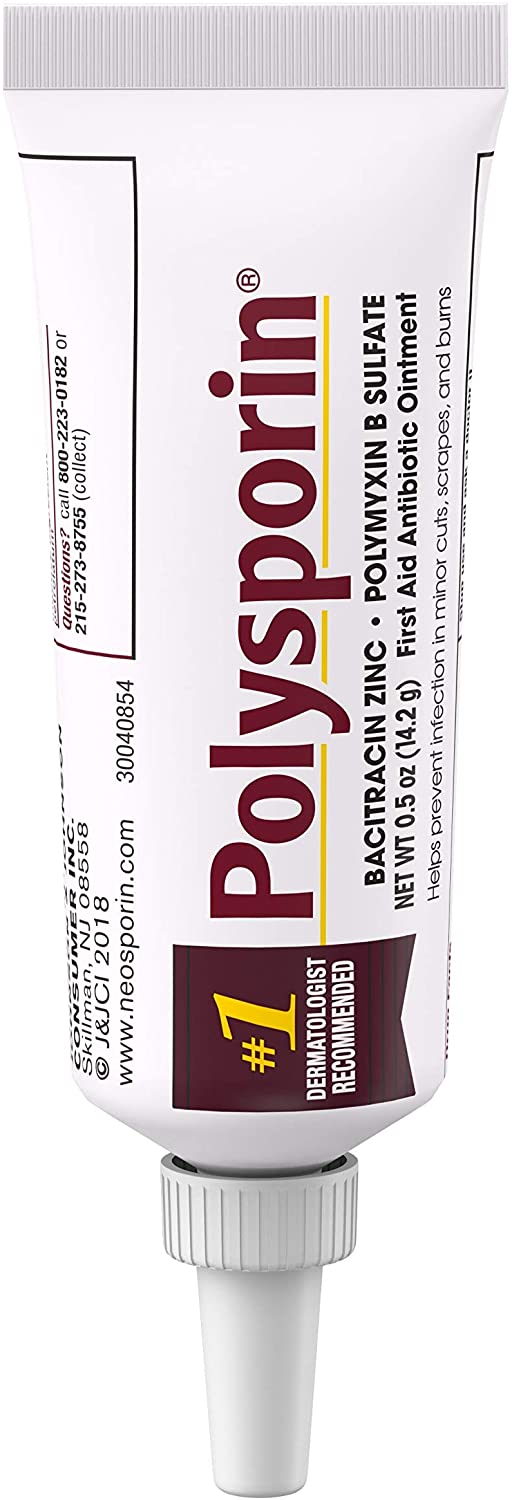 Polysporin First Aid Ointment for Infection Protection & Wound Care, 0.5 oz. / 14.2 g