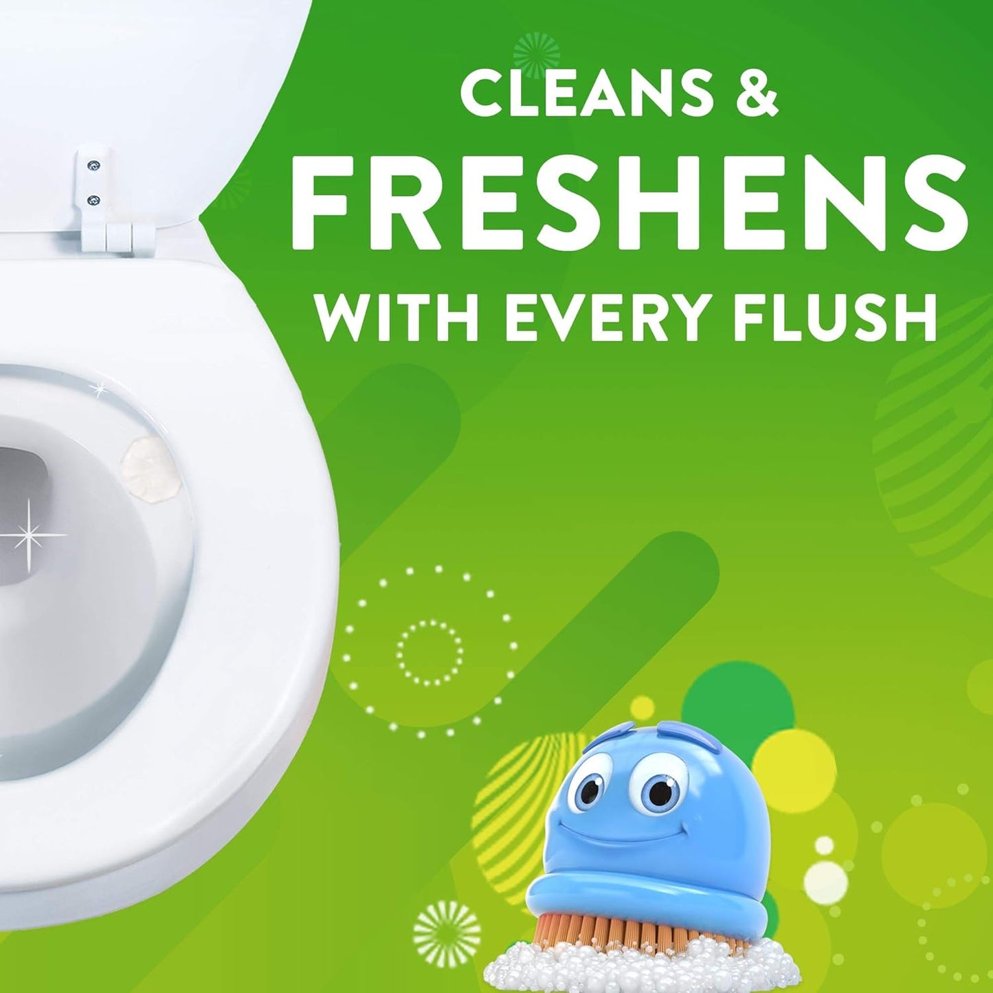Scrubbing Bubbles Toilet Cleaning Stamp Fresh Gel Lavender 1.34oz / 38g (1 Dispenser & 6 Gel Stamps)