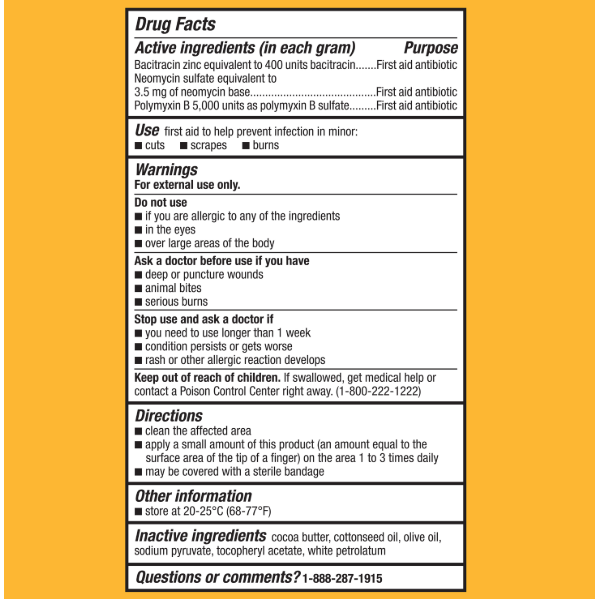 Equate Triple Antibiotic First Aid Ointment, 1 oz