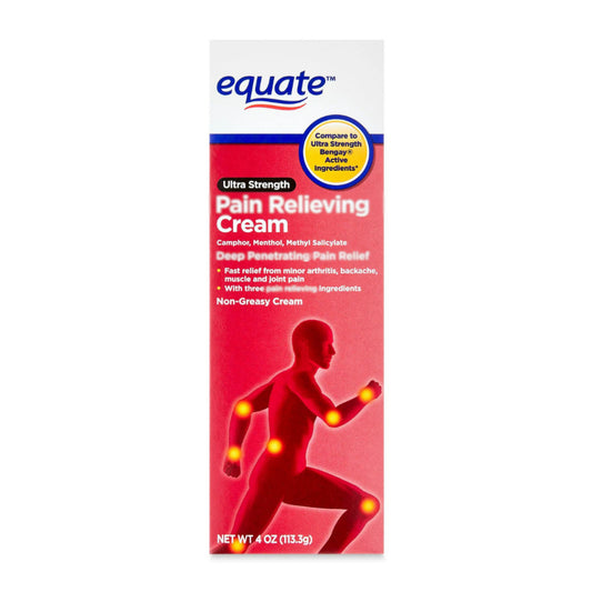 Equate Ultra Strength Relieving Cream 4oz / 113.3g