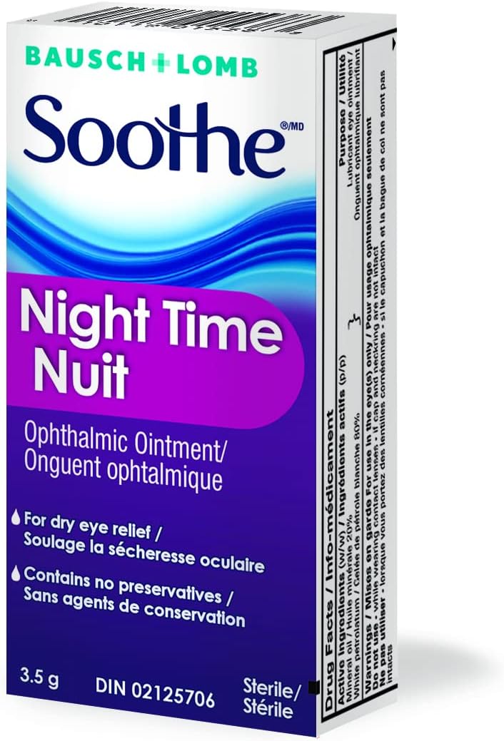 Bausch & Lomb Soothe Night Time Ophthalmic Ointment - 3.5g
