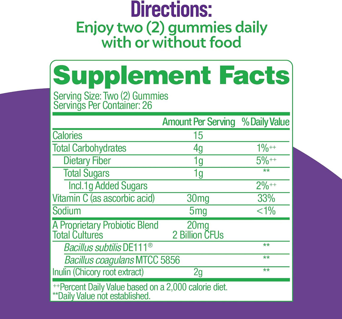 Culturelle Probiotic + Prebiotic Digestive & Immune Support, Mixed Berry Flavor (52 Gummies)