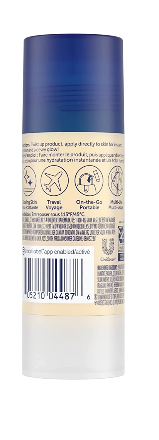 Vaseline Healing Jelly Cocoa Shimmer Jelly Stick Glow up/Rayonnez - 40g /1.4oz