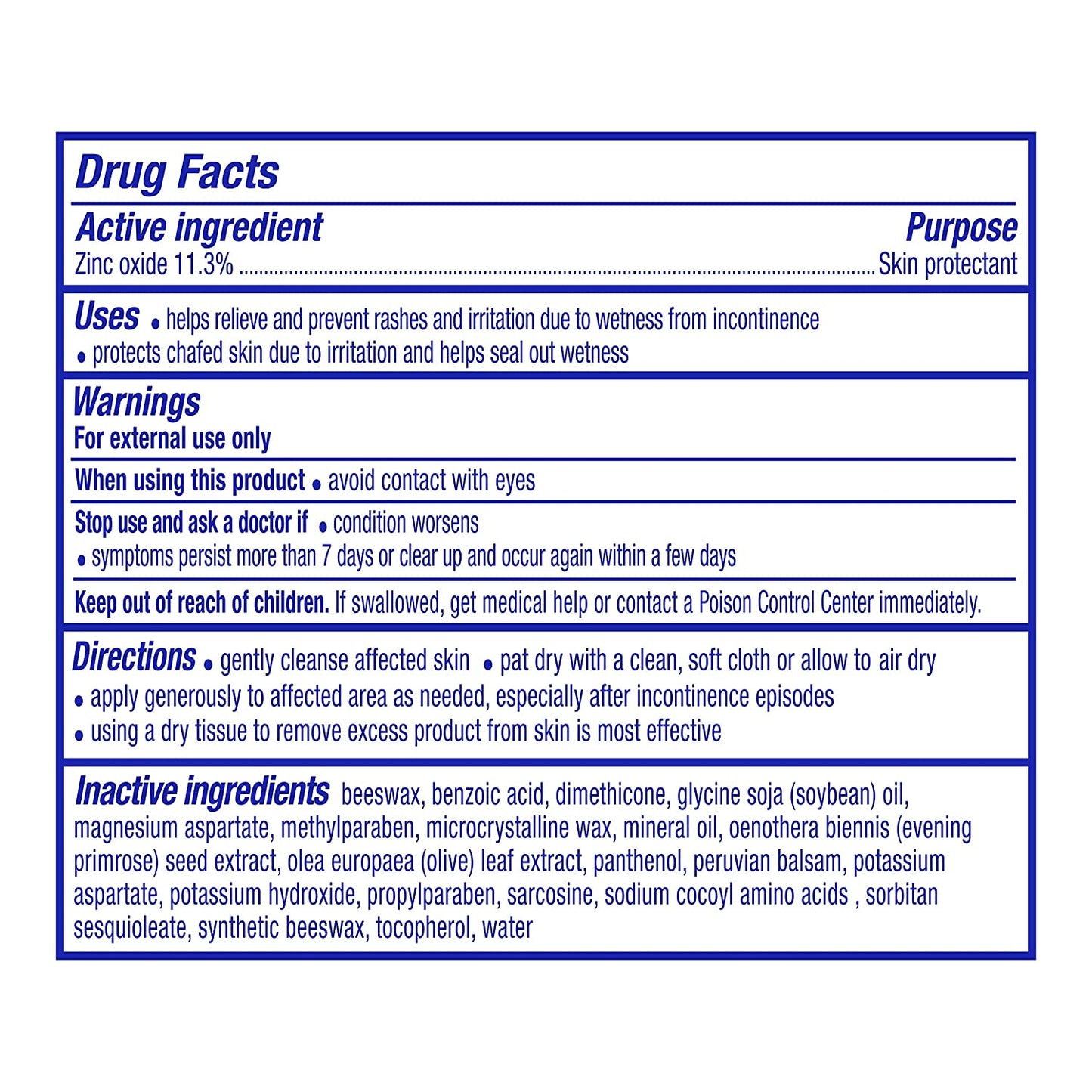 Balmex Adult Advantage B Protected Skin Relief Cream with 11.3% Zinc Oxide, 12 oz. / 340g