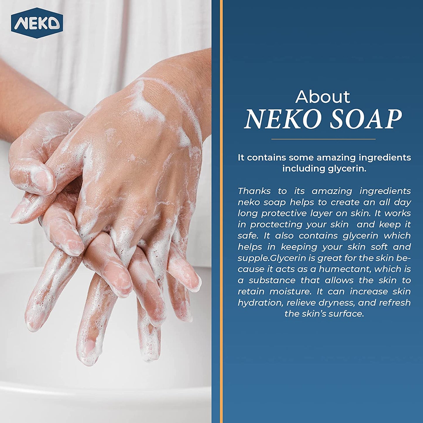 Neko The Original Germicidal Soap for All Skin Types, 2.81 oz. / 80g
