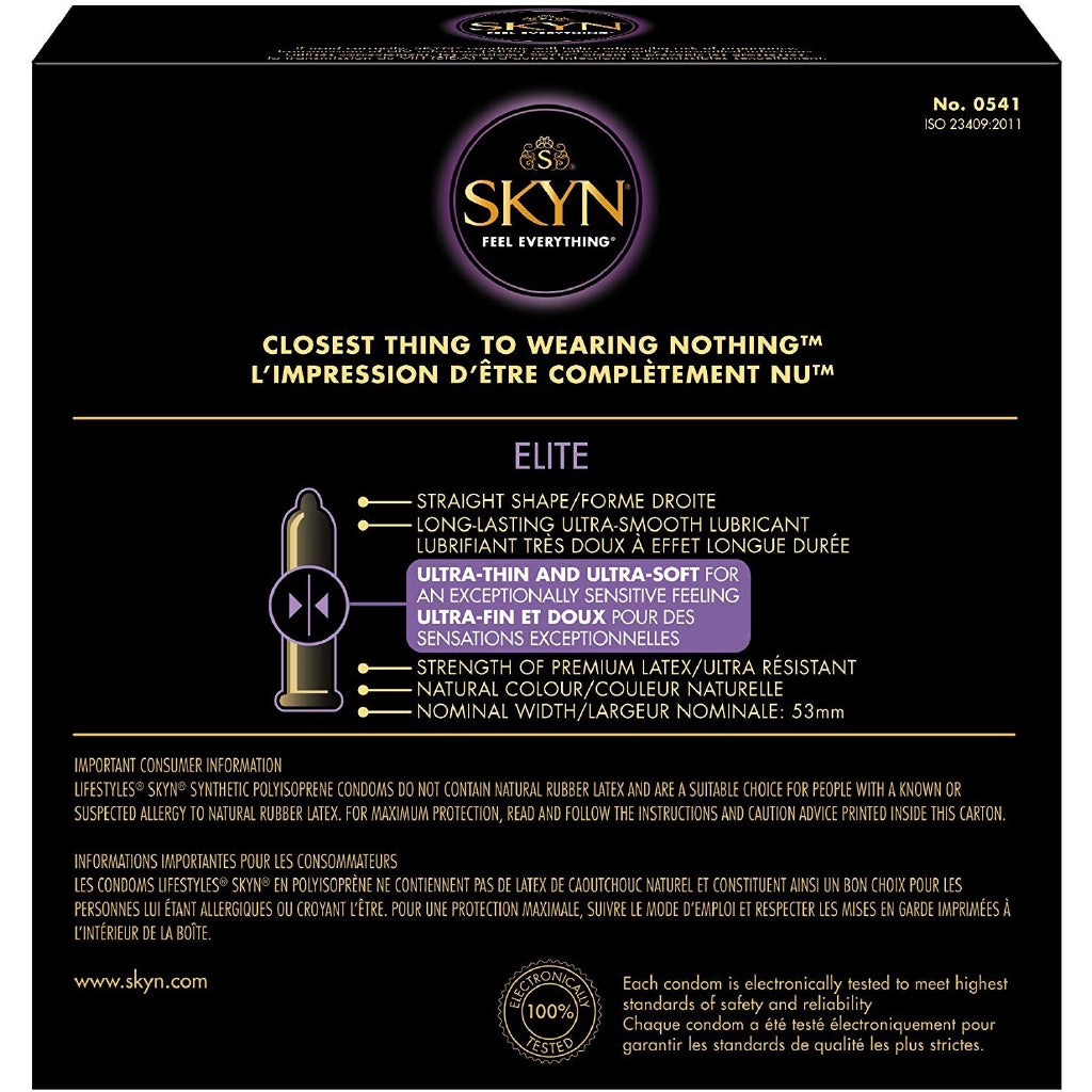 LifeStyles SKYN Elite Ultra Thin & Soft Value Pack, 36 Lubricated Condoms (PACKAGING MAY VARY)