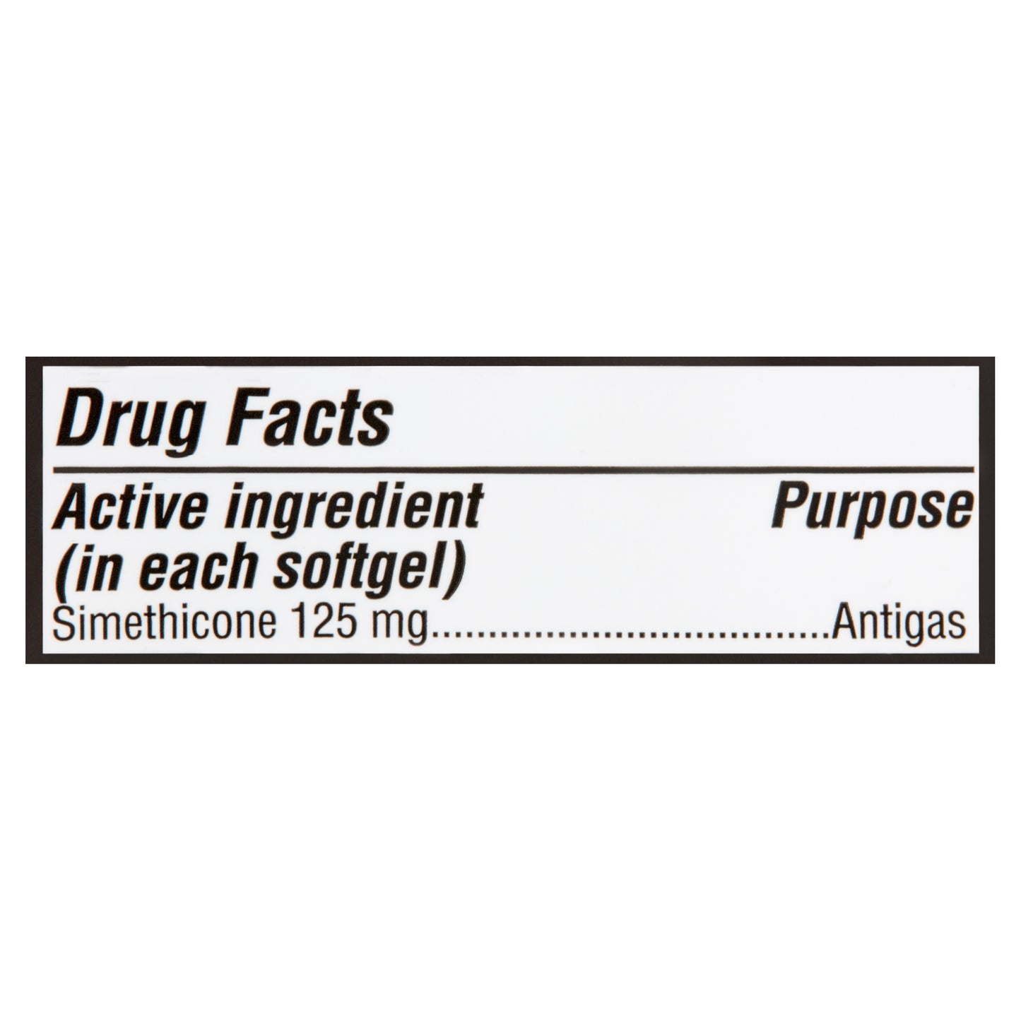 Equate Extra Strength Gas Relief 125mg, 150 Softgels