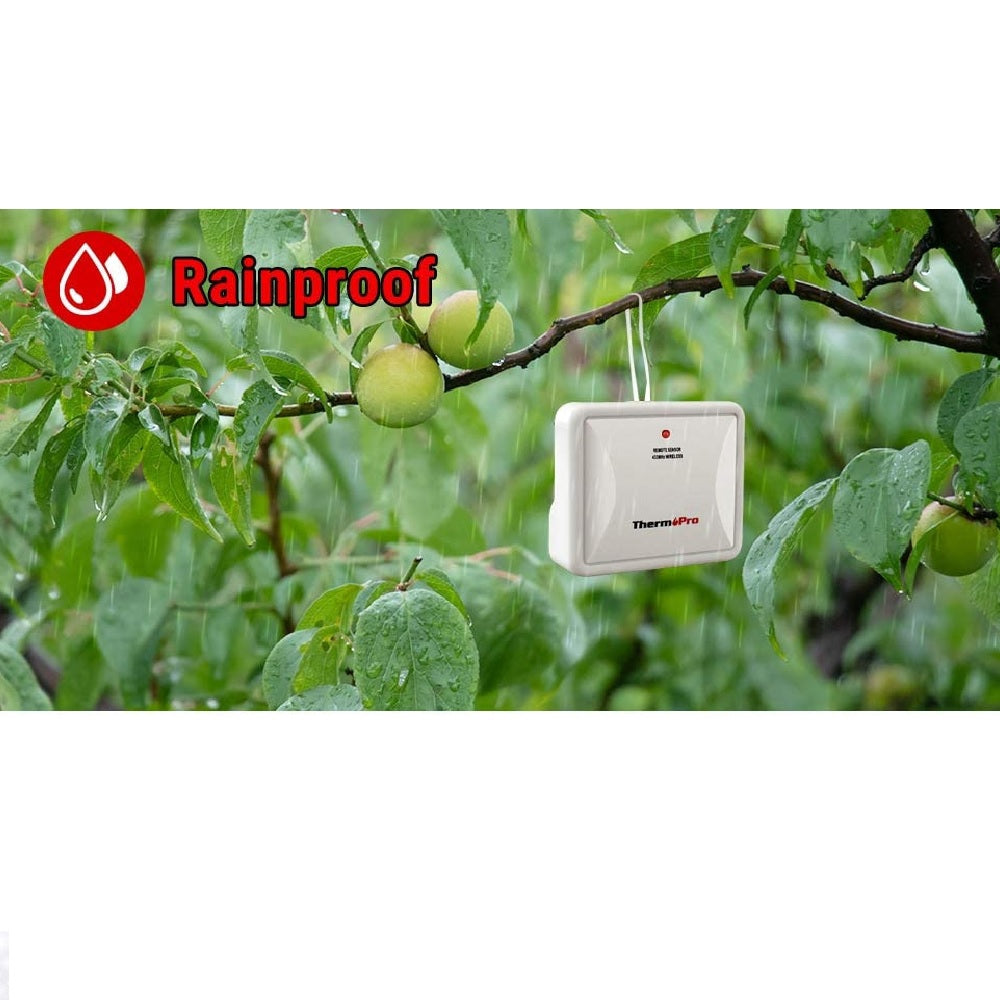 ThermoPro (TP65) Indoor Outdoor Thermometer Digital Wireless Hygrometer Touchscreen, 1 Count