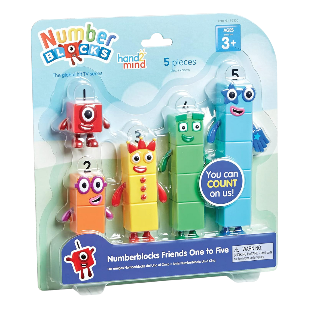 Hand2Mind 1 to 5 Number Blocks, 5 Pieces
