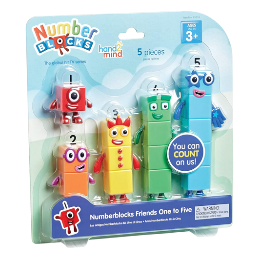 Hand2Mind 1 to 5 Number Blocks, 5 Pieces