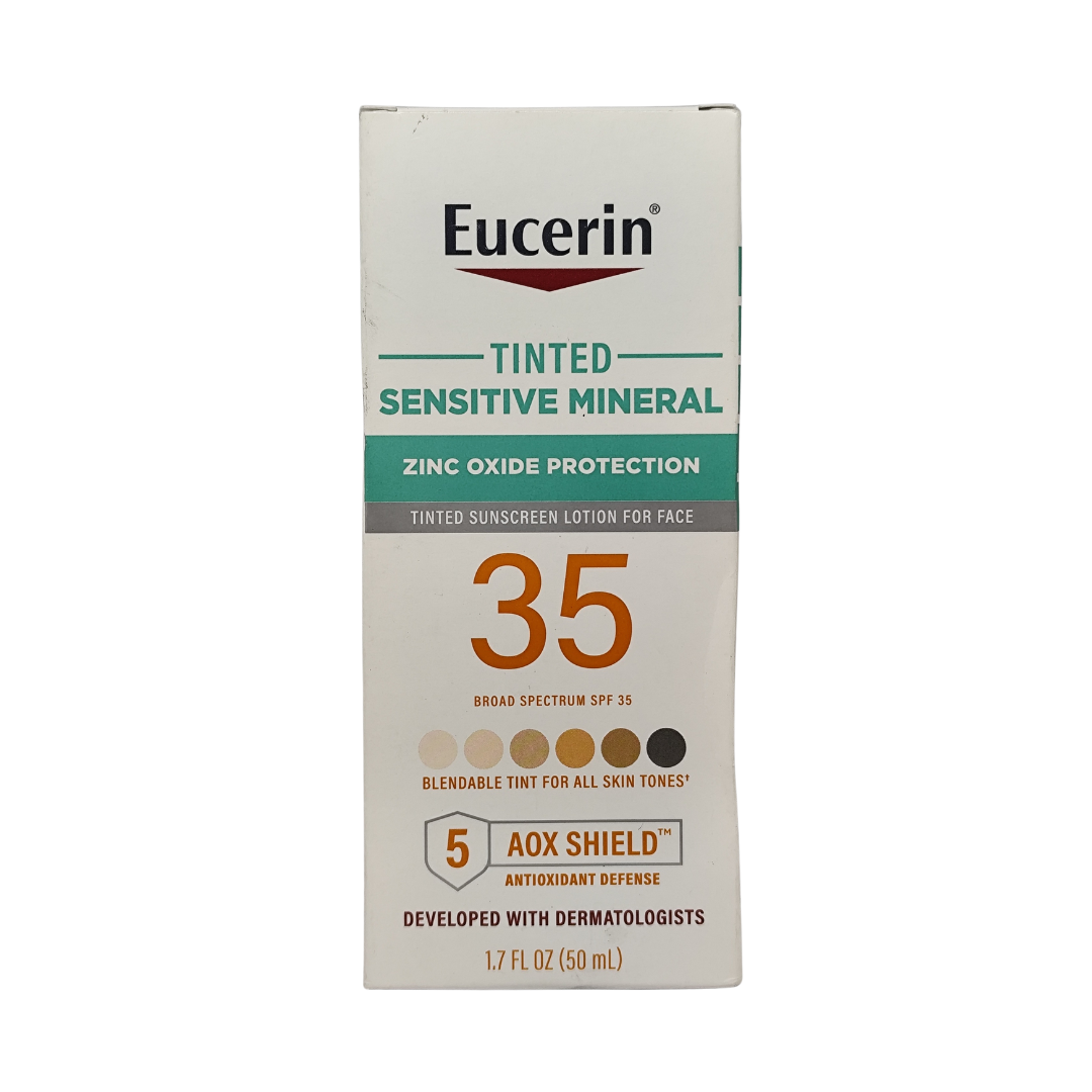 Eucerin Tinted Sensitive Mineral Sunscreen SPF 35, 1.7 fl. oz. / 50 ml