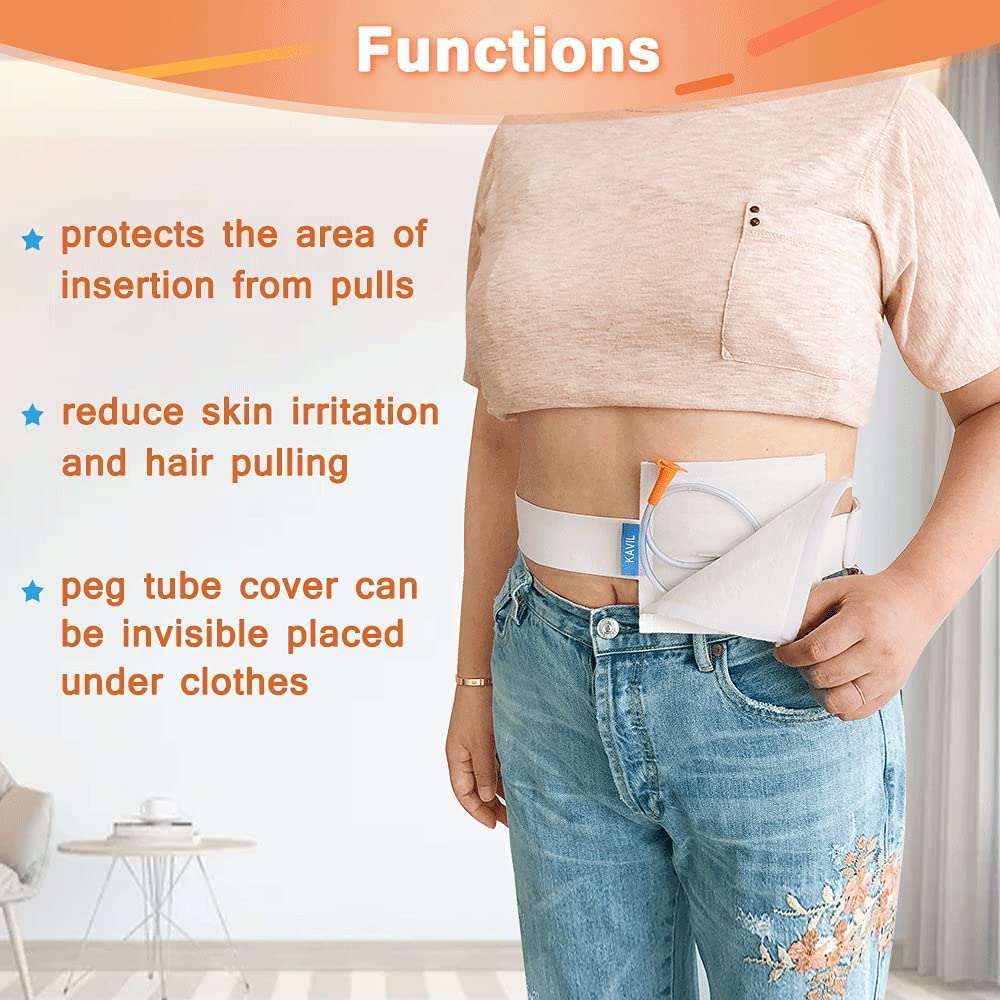 G Tube Holder Belt Pads Drainage Medical Abdominal Dialysis (28 in x 37 in)