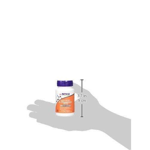 NOW Double Strength L-Theanine 200mg (60 Veg Capsules)