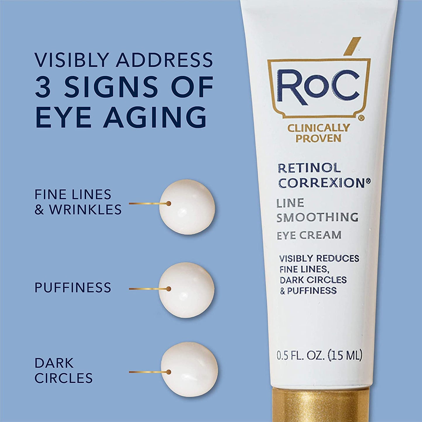 Retinol Correxion Line Smoothing Eye Cream Treatment, 0.5 fl.oz / 15ml