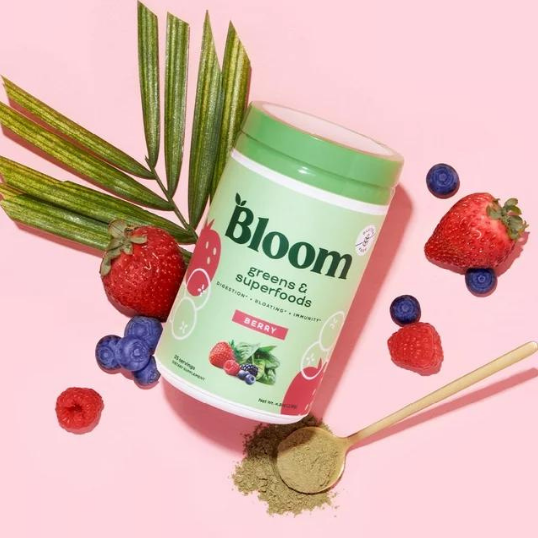 Bloom Super Greens Powder Smoothie & Juice Mix (136g) 25 Servings
