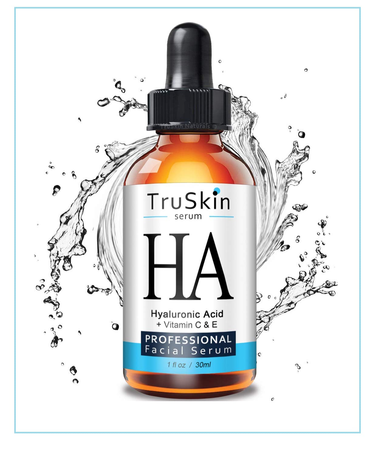 TruSkin HA Hyaluronic Acid Serum with Vitamin C & E 1 fl oz / 30 ml