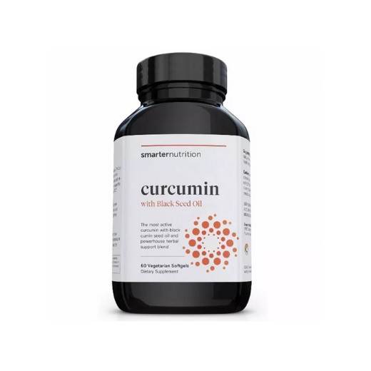 Smarter Nutrition Curcumin with Black Seed Oil, 60 Vegetarian Softgels