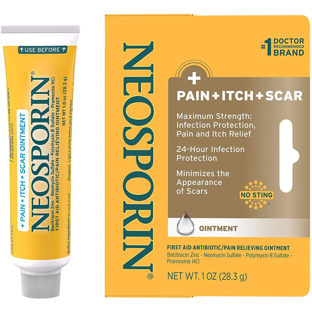 Neo sporin First Aid + Pain, Itch, Scar Ointment, 1.0 oz. / 28.3 g