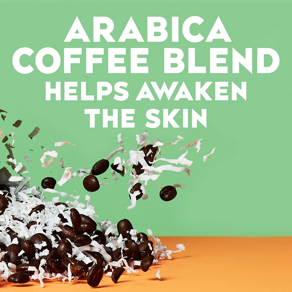 OGX Smoothing+ Coconut Coffee Scrub & Wash 19.5 Fl Oz / 577ml