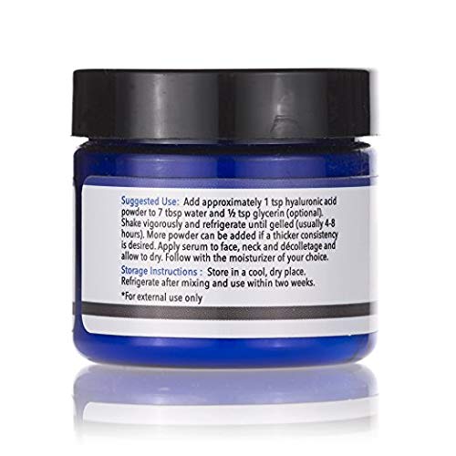 Bos Essentials Hyaluronic Acid Powder for DIY Hyaluronic Acid Serum, 15g