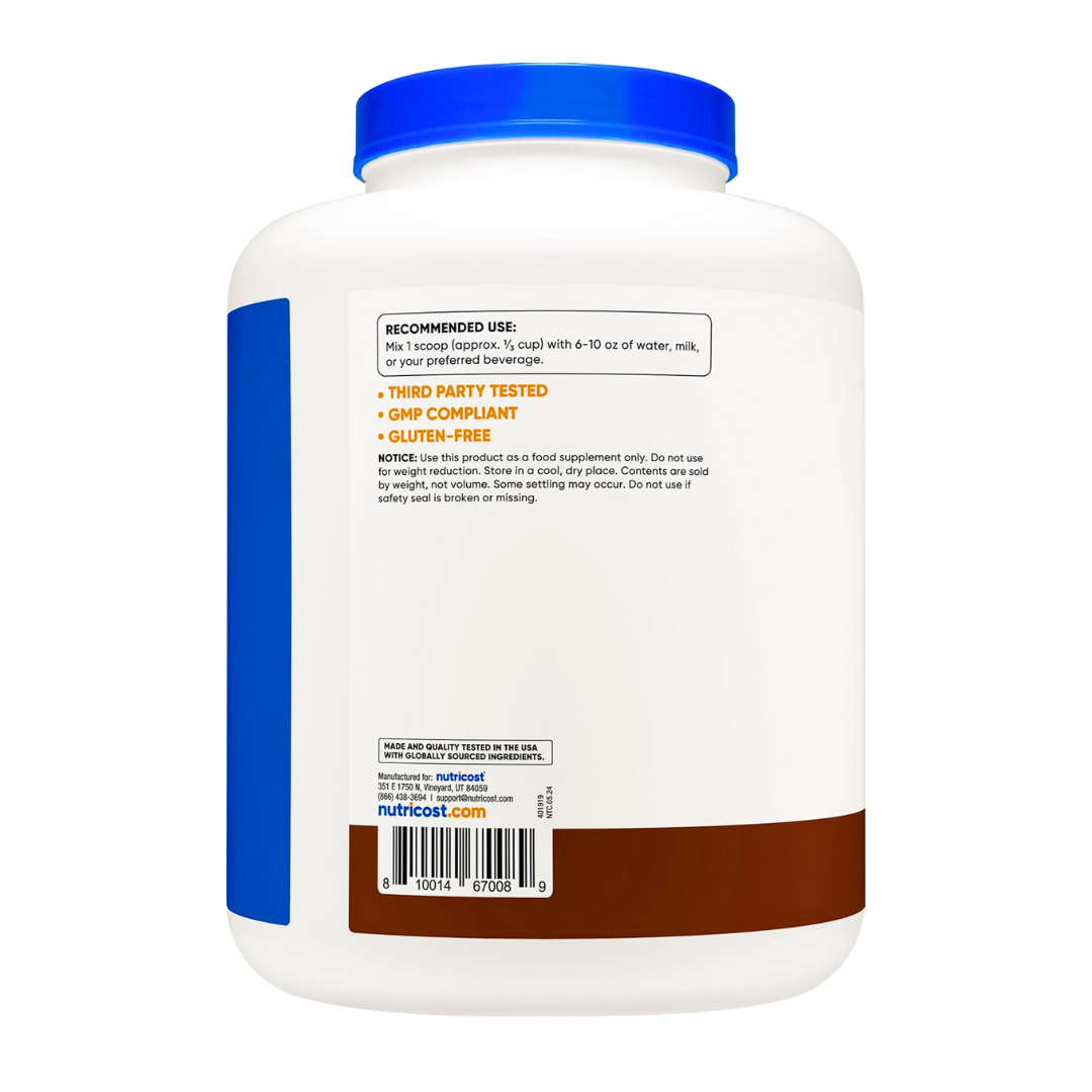 Nutricost Casein Protein Powder Chocolate 5lb / 2268g