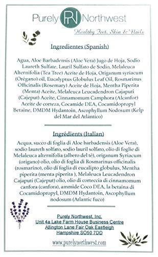 Purely Northwest Antifungal Tea Tree Oil Body Wash, Helps Athletes Foot, Ringworm, Toenail Fungus 9 oz PACKAGING MAY VARY