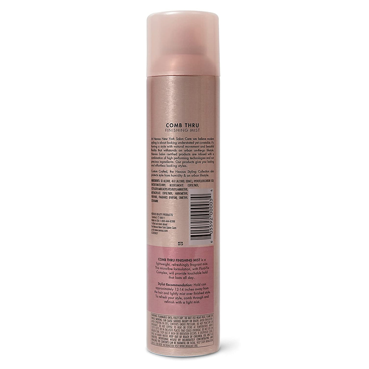 Nexxus Comb Thru Finishing Mist Medium Hold Hair Spray with Fluid-Fix Complex, 10 oz. / 283 g