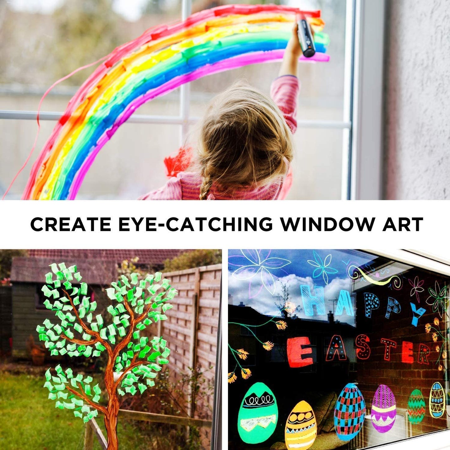 Chalkola Pack of 21, 15 Chalk Pens + 6 Metallic Markers (Colors May Vary)