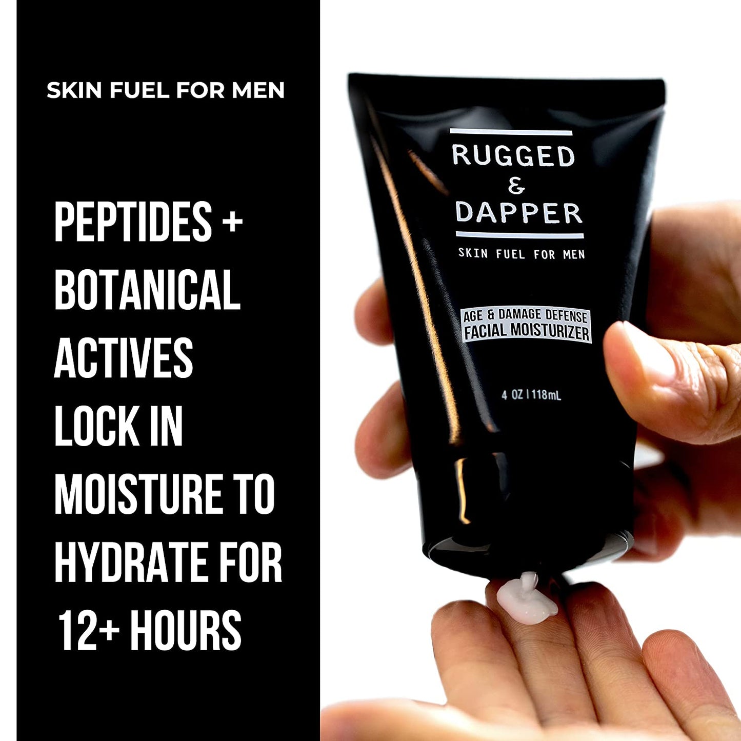 RUGGED & DAPPER Age + Damage Defense Facial Moisturizer For Men, 4 oz. / 113g
