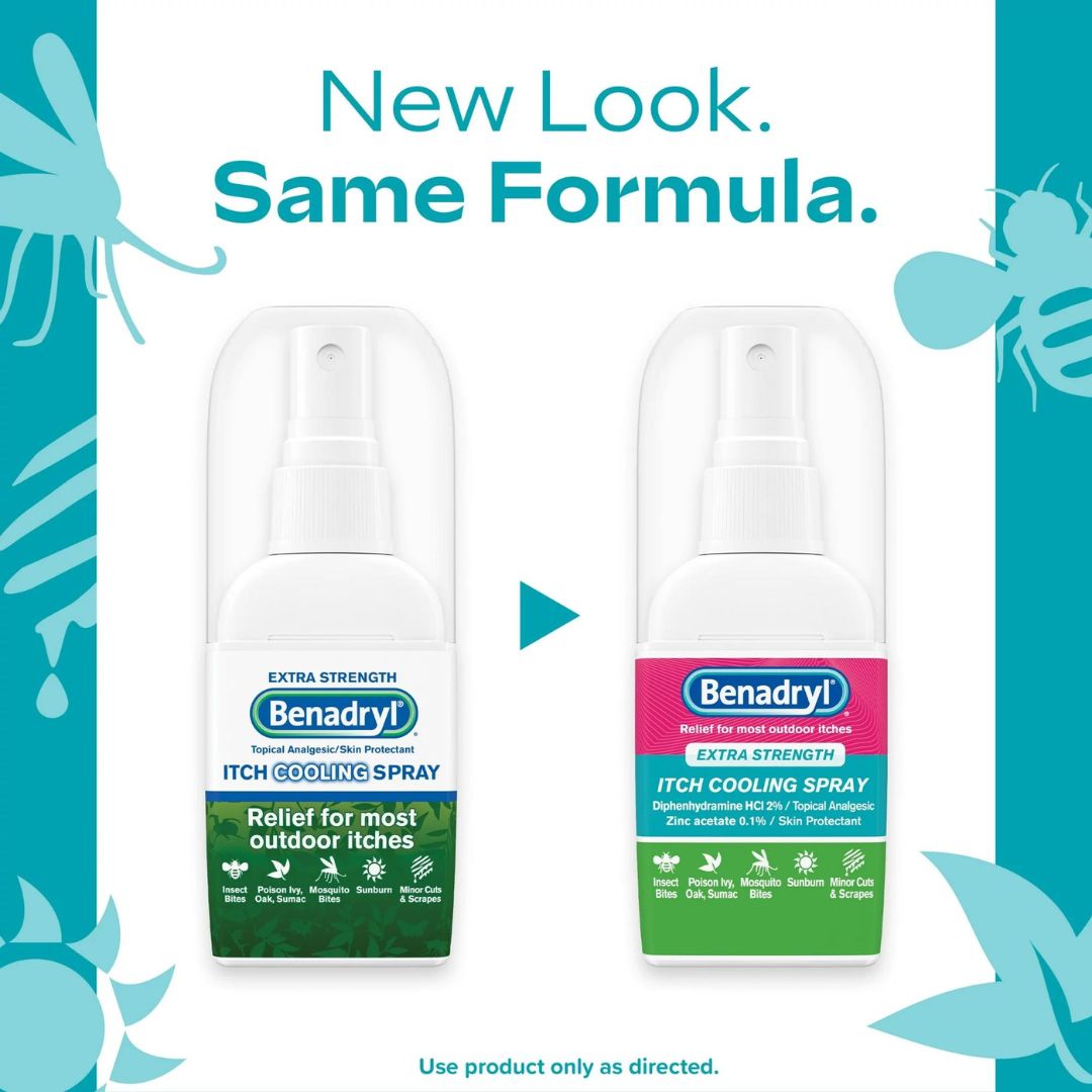 Benadryl Extra Strength Itch Cooling Spray, 2 fl.oz / 59 ml