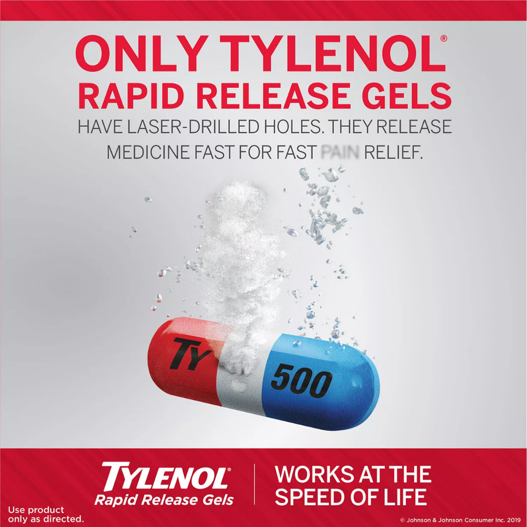 Tylenol Extra Strength Rapid Release Gels 500mg (290 Count)