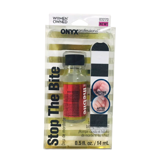 Onyx Professional Stop the Bite Nail Care Solution, 0.5 oz / 14 ml